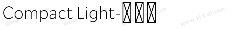 Compact Light字体转换